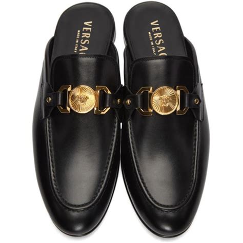 versace mens slip ons|versace loafers.